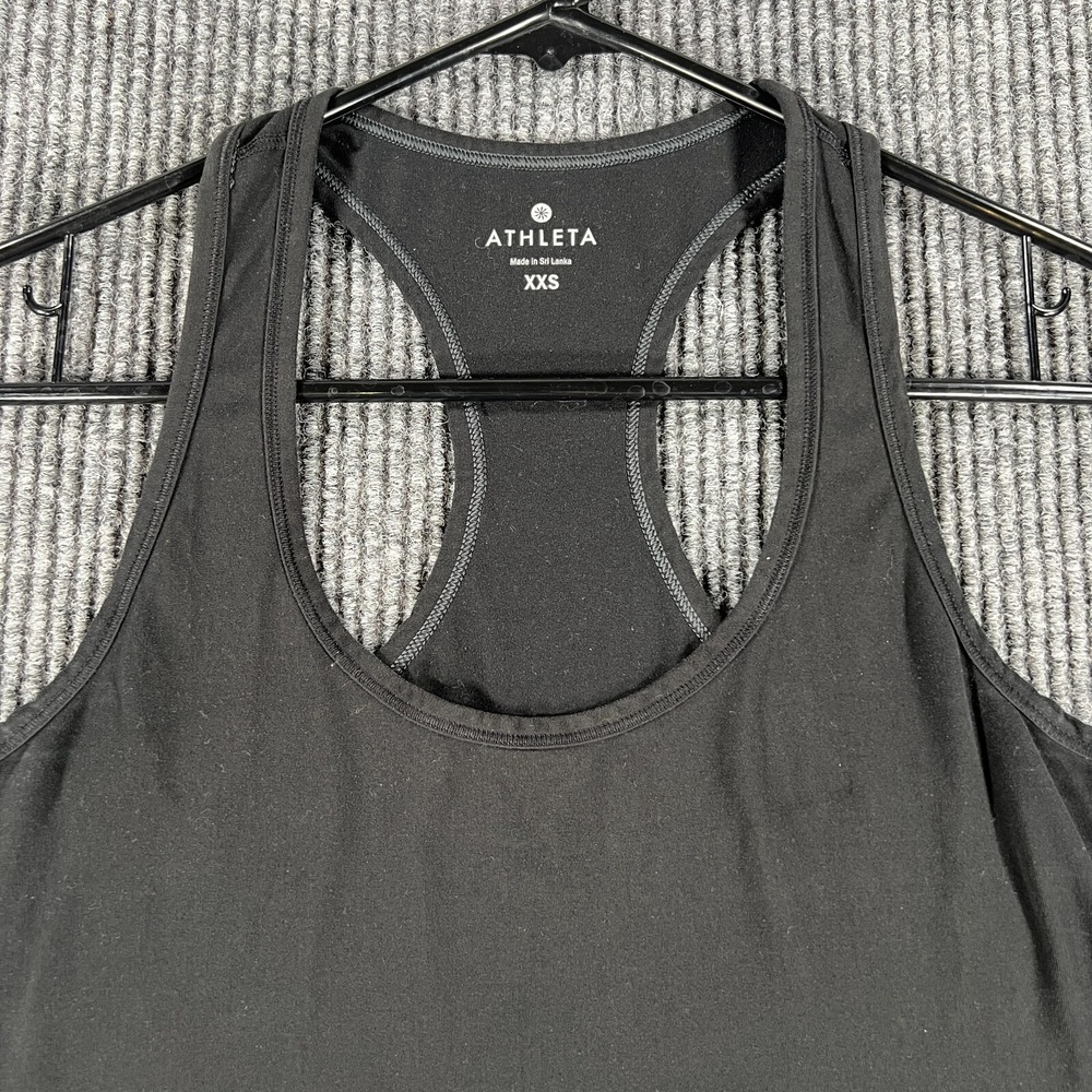 Athleta Tank Top Shirt Womens 2XS XXS Black Sleeveless Active Casual Workout Gym